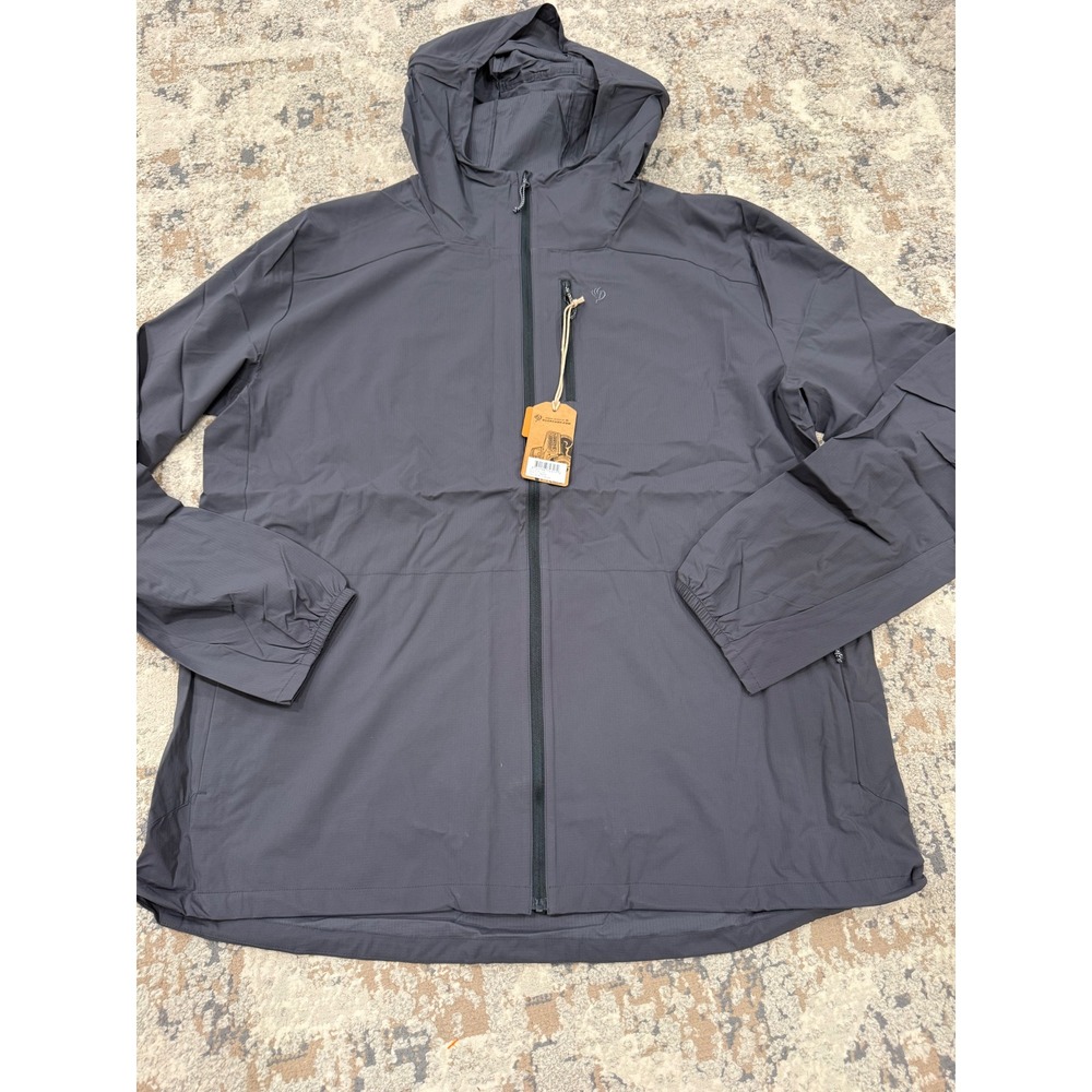 Duck Camp Airflow Windshell Jacket Charcoal Grey Mens 2X SCJ100 Windbreaker